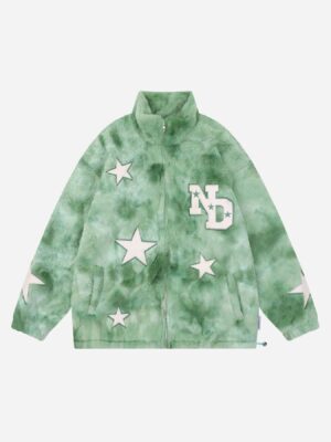 Embroidered Star Lambswool Jacket